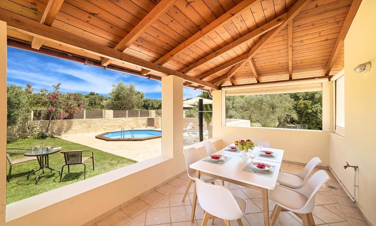 Villa Di Palma Heated Pool Koufi Екстер'єр фото